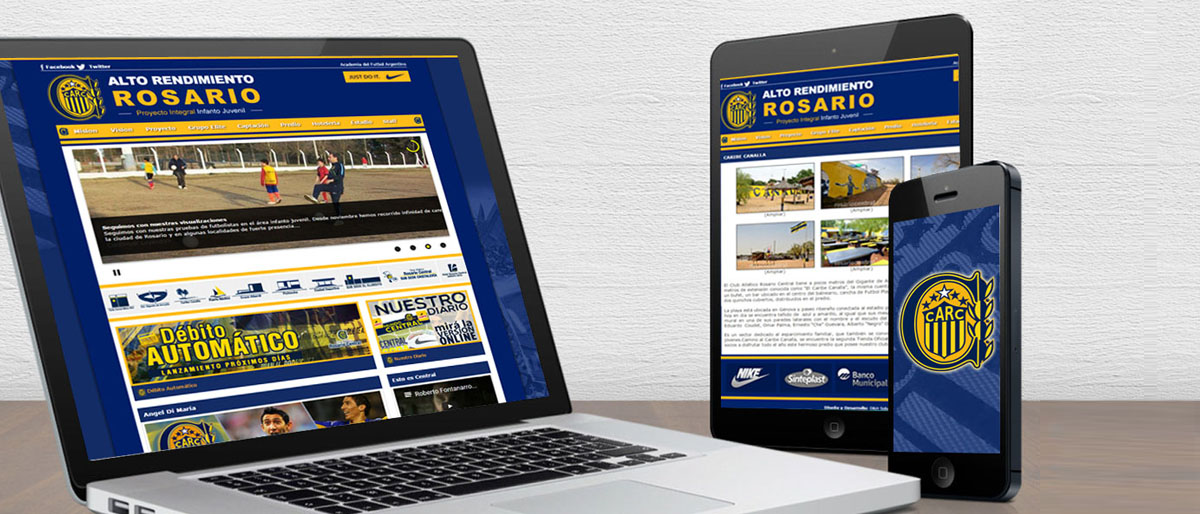 Página Web para el Club Rosario Central